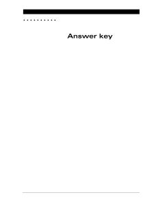 Answer key 0