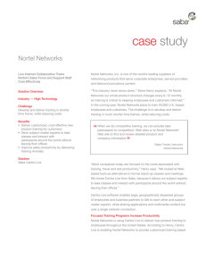 Nortel Networks Case Study Saba Centra