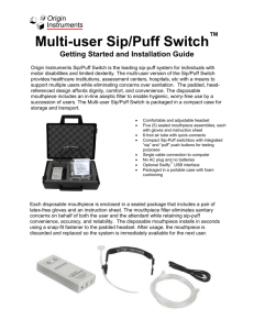 Multi-User Sip Puff Switch Guide