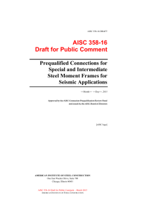 AISC 358-16 Draft for Public Comment