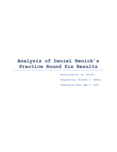 Analysis of Daniel Renick's Practice Round Six Results