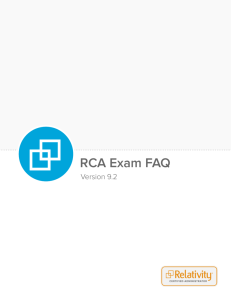 RCA Exam FAQ