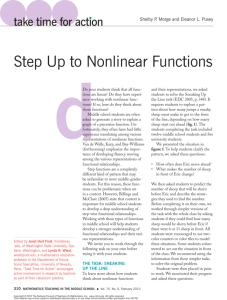 Step Up to Nonlinear Functions