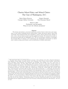 Charter School Entry and School Choice