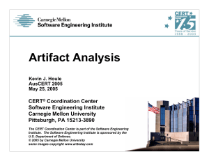 Artifact Analysis