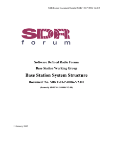 Base Station System Structure - The Wireless Innovation Forum