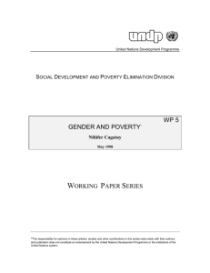 Gender and Poverty - International Knowledge Network of Women in