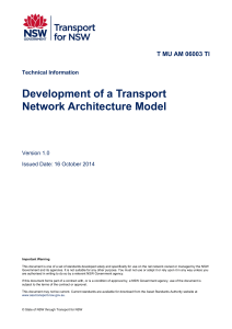 Development of a Transport Network Architecture Model