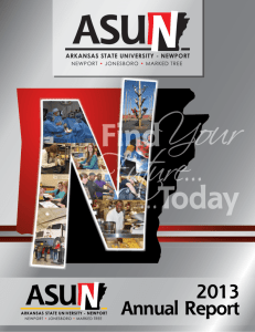 2013 Annual Report - Arkansas State University