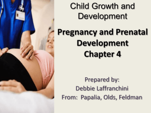 Child Growth and Development Pregnancy and Prenatal
