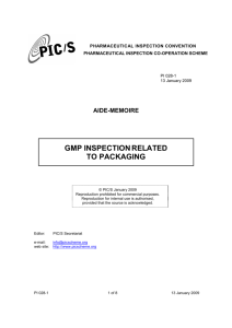 PI 028-1 Aide Memoire on Packaging