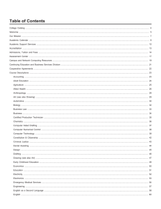 2015-2016 Catalog PDF - College Catalog