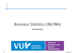 Business Statistics (BK/IBA)