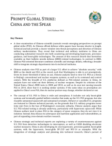 prompt global strike: china and the spear - Asia