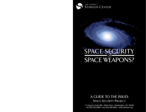 Space Security or Space Weapons?