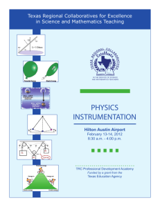 physics instrumentation - Texas Regional Collaboratives