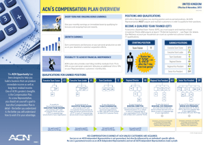 acn's compensation plan overview