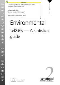 Environmental taxes - Statistics Portugal