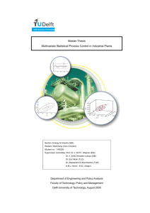 Master Thesis Multivariate Statistical Process Control in Industrial