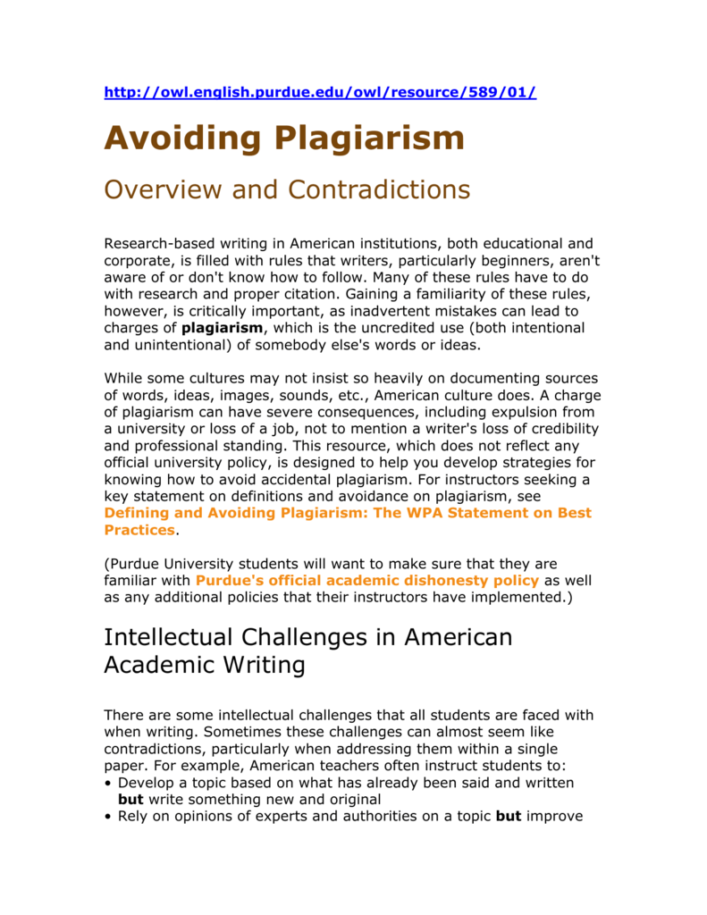essay about how to avoid plagiarism