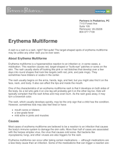 Erythema Multiforme - Partners in Pediatrics