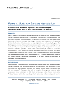 Perez v. Mortgage Bankers Association