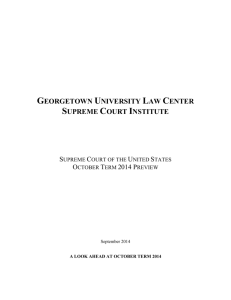 supreme court institute - Georgetown University Law Center