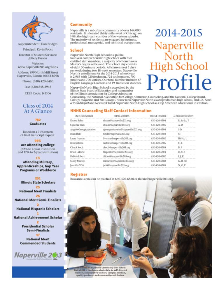 Profile - Naperville Community Unit School District 203
