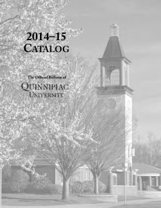 Academic Catalog 2014-2015 | General Information | Quinnipiac