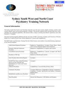 Sydney South West Psychiatry Training Network