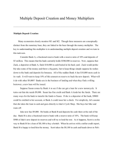 Multiple Deposit Creation