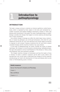 1 Introduction to pathophysiology