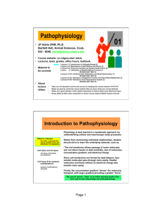 Introduction, disease, cells as patients, terms and definitions, cell