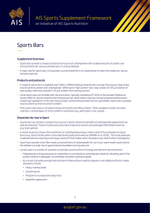 Sports Bars - Australian Sports Commission