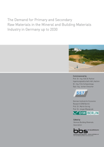 The Demand for Primary and Secondary Raw Materials in the