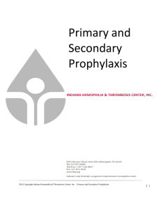 Primary And Secondary Prophylaxis