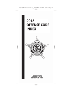 Offense Code Book - Illinois Secretary of State