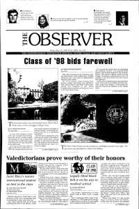 Class of '98 bids farewell - Archives of the University of Notre Dame