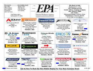JUNE 2015 EPA LINE CARD - Electra Products Agency