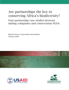 Are partnerships the key to conserving Africa's biodiversity?