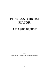 PIPE BAND DRUM MAJOR A BASIC GUIDE