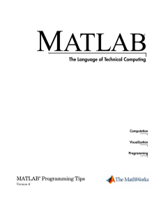 MATLAB Programming Tips