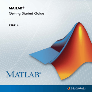 MATLAB Getting Started Guide