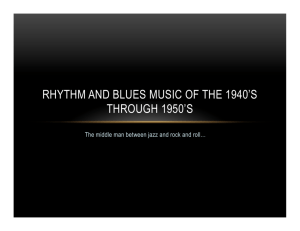Rhythm and Blues 1950's