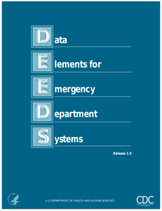 Data Elements for Emergency Department Systems