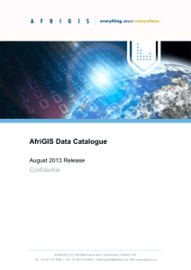 AfriGIS Data Catalogue