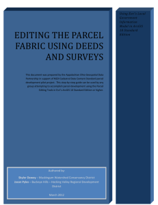 editing the parcel fabric using deeds and surveys