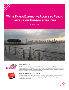 WHITE PAPER: EgPANDING ACCESS TO PUBLIC SPACE AT THE