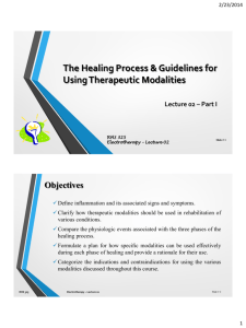 Understanding the Healing Process … cont.