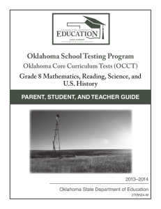 Oklahoma School Testing Program Oklahoma Core Curriculum Tests